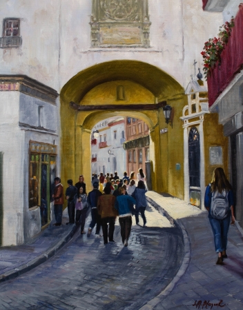 Arch of Postigo, Seville. by artist Jose Blanco